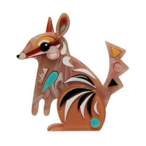 ERSTWILDER X PETE CROMER BROOCH - THE NOTORIOUS NUMBAT. NIB.