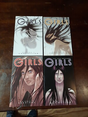 GIRLS BY LUNA BROTHERS-COMPLETE 4 VOLUME FIRST PRINT TPB SET/LOT