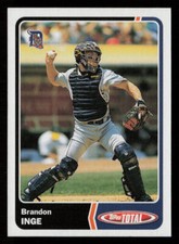 Brandon Inge 2003 Topps Total #352 Detroit Tigers Baseball Card
