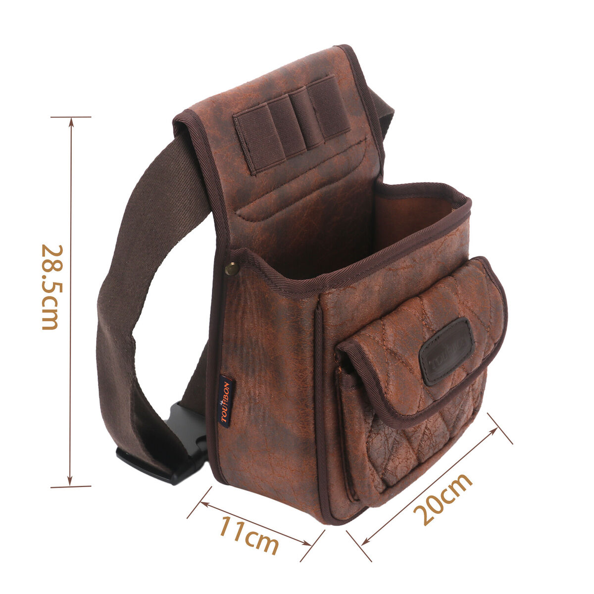 TOURBON Skeet Trap Shotgun Shell Pouch Leather 50+Ammo Waist TOURBON Skeet Trap Shotgun Shell Pouch Leather 50+Ammo Waist