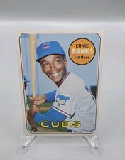 1969 Topps Ernie Banks #20 Chicago Cubs HOF - Sharp Corners - Crisp White Border
