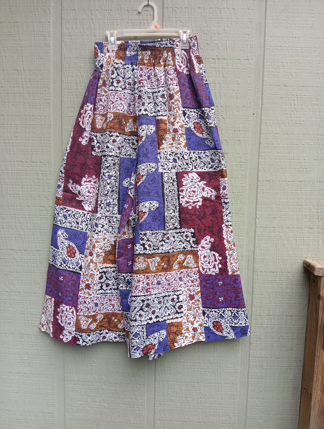 Patchwork Pants Wide Legged S Bohemian Hippie Vtg… - image 2