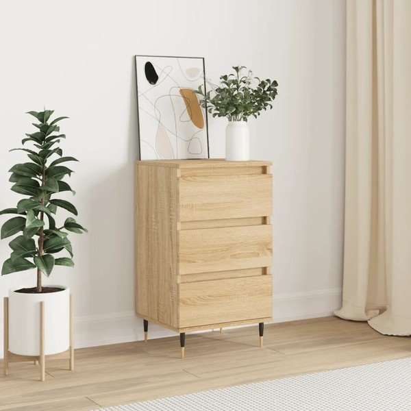 Sideboard Sonoma-Eiche 40X35X70 Cm Holzwerkstoff Schmal Landhausstil-image