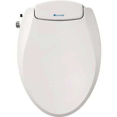 Brondell Ecoseat S101 Non Electric Bidet Toilet Seat Elongated White Dual Nozzle