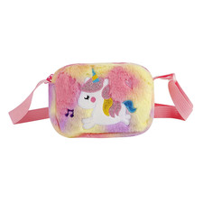 Cartoon Children'S Unicorn Plush Crossbody Bag Kindergarten Girl Cute Shoulder B