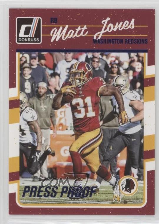 2016 Donruss Press Proof Blue Matt Jones #293 0w8 | eBay