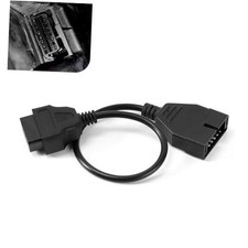 OBD1 Scanner Connector, 1 PC 12 Pin to OBD1 to OBD2 Adapter Cable, 40CM
