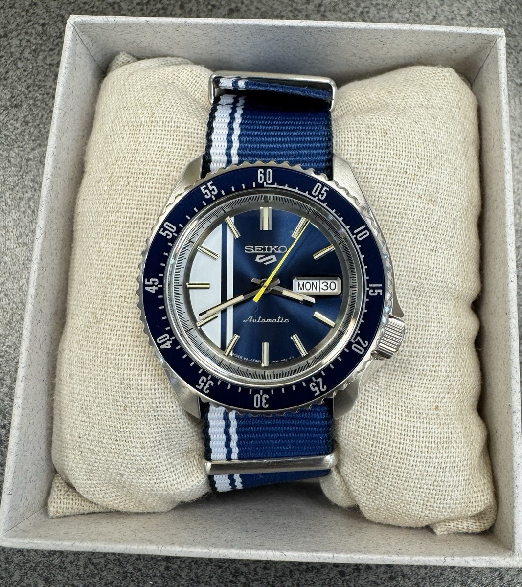 Seiko 5 Automatic Men's Nylon Band Watch SRPK69 Made In Japan New