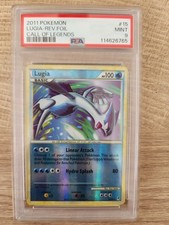 LUGIA 2011 CALL OF LEGENDS - REVERSE FOIL #15/95 PSA MINT 9