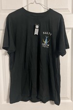 Nwt Salty Crew Short Sleeve Tshirt Fish Theme Black Size Xl Men s