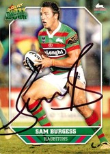 Signed 2011 South Sydney Rabbitohs NRL Select Rookie Card - Sam Burgess