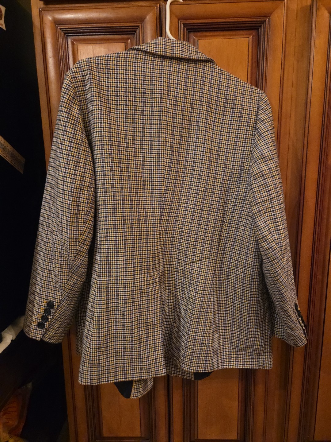 Talbots Plus Houndstooth Single Button Blazer Nav… - image 4