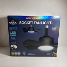 Bell+Howell 15.7in Indoor Black Ceiling Fan w...