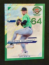 Hurston Waldrep Rookie Card - Green Wave Prizm /75 - Baseball Cards Braves Cards
