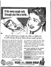 Vicks Medi-trating Cough Syrup Nov 1955 Vintage Advertisement Approx 5 X 4"