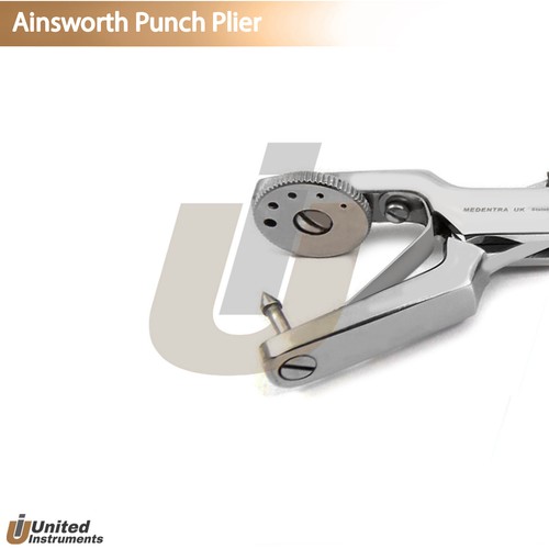 Dental Ainsworth Hole Punch Plier Rubber Dam Forceps Endodontic Lab Instruments - Picture 2 of 2