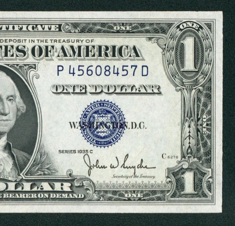 $1 1935 ((CHOICE CU)) Silver Certificate Note ** PAPER CURRENCY AUCTIONS