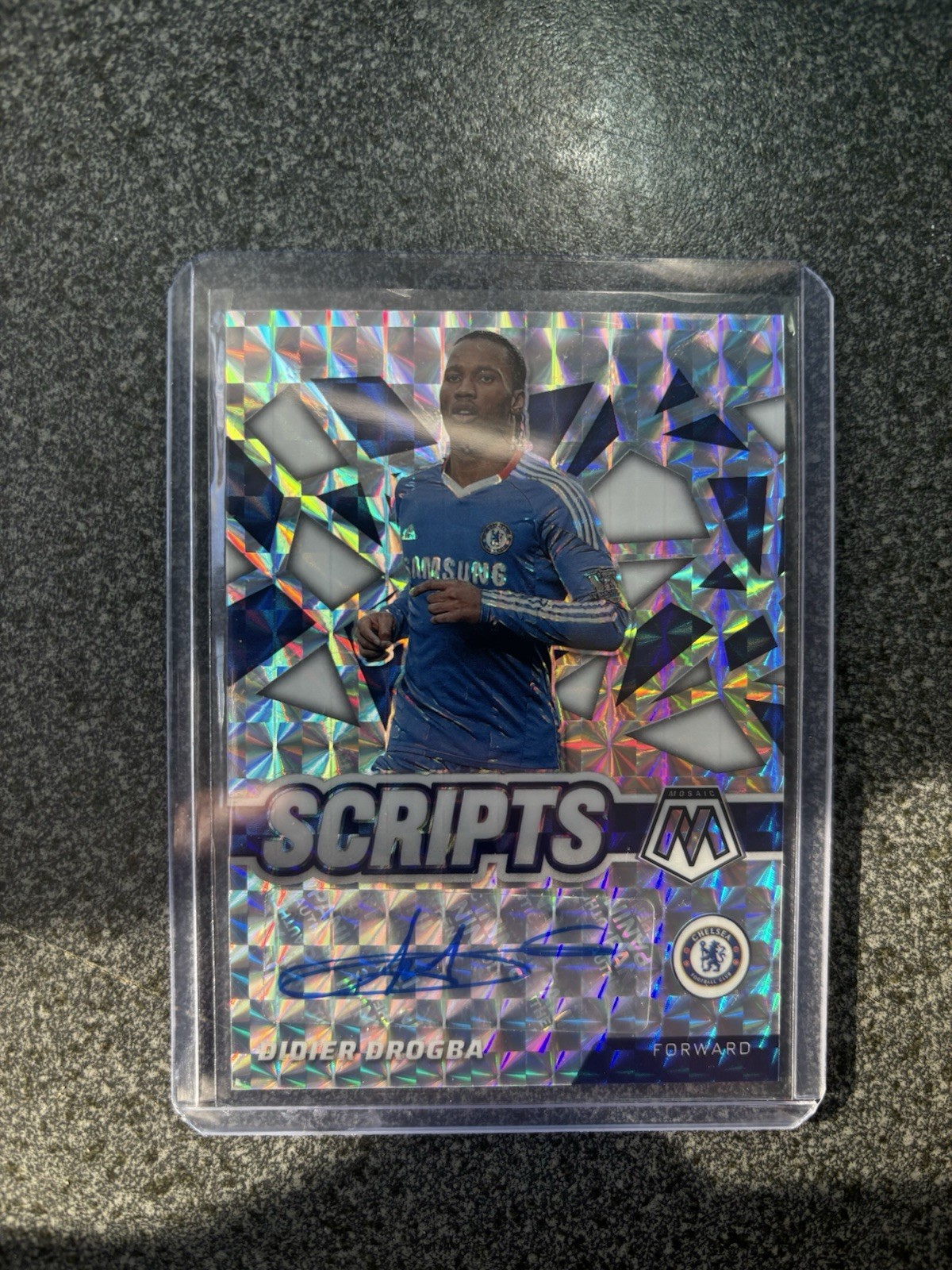 2021-22 Panini Mosaic Premier League Scripts Didier Drogba Auto Chelsea for sale on Ebay