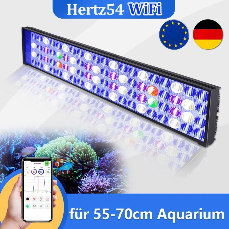 PopBloom 60cm aquarium led beleuchtung meerwasser led aquarium led vollspektrum