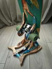 Skateboard Stand Wooden Longboard Vertical Rack for Skaters HANDMADE EPOXY