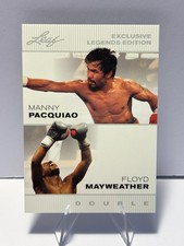 Manny Pacquiao * Floyd MayWeather Double Edition 2022 Leaf #MP-FM Boxing Card