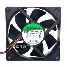 1PCS SUNON PSD1212PMB1-A DC12V 21W 4-wire server fan 12cm 12038