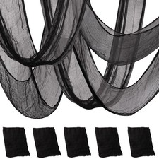 5PCS 30" x 72" Black Halloween Creepy Cloth 30x72inch, 30 72inch