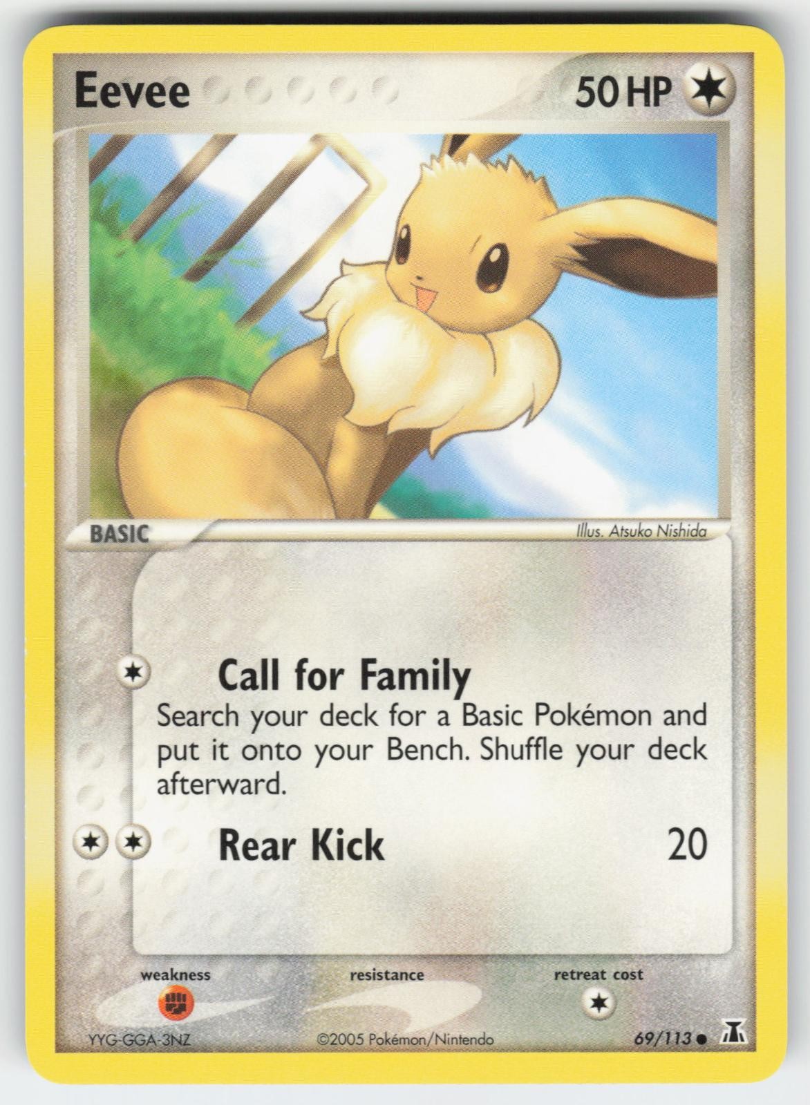 Eevee 69/113 Common Delta Species Pokemon Near Mint
