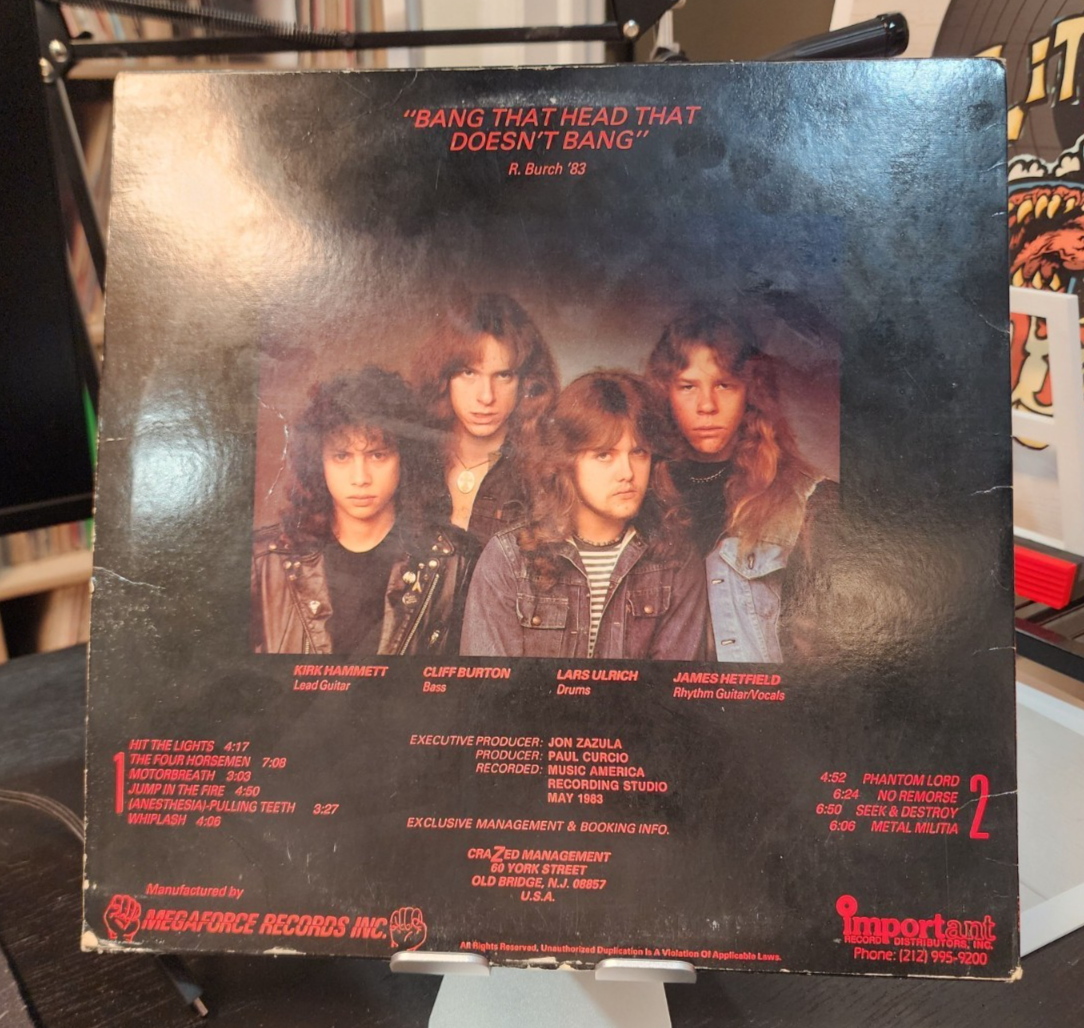 Metallica Kill Em All Lp Vinyl OG 1983 TRUE 1st Press EX/VG | eBay