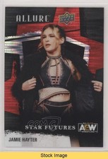 2022 Upper Deck Allure AEW Star Futures Red Rainbow Jamie Hayter #128 READ 1s3j