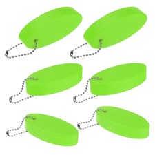 6-Pack PU Foam Floating Keychain Boat Key for Outdoor Water Sports Light Green 