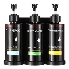 Shampoo and Conditioner Dispenser Set of 3,Shower Soap Dispenser Wall Mounted...