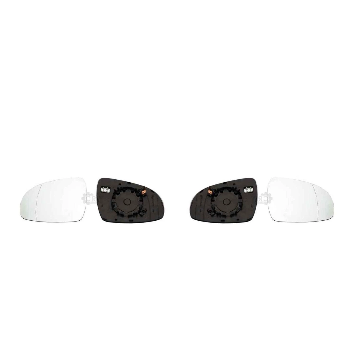 Specchio Retrovisore Sinistro In Vetro Per Kia Ceed 2009-2012 - Non Riscaldato, Bianco
