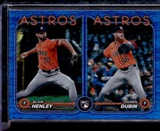 2024 Topps Update #US252 Blair Henley / Shawn Dubin RCOM, SN999 Blue Holofoil