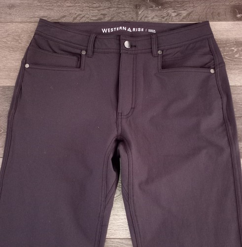 Western Rise Evolution Slim Straight Pants Stretch Grey Mens Size 32x32 - Picture 3 of 10