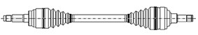 1X Metelli 17-0276 Antriebswelle FüR Opel Vauxhall-image