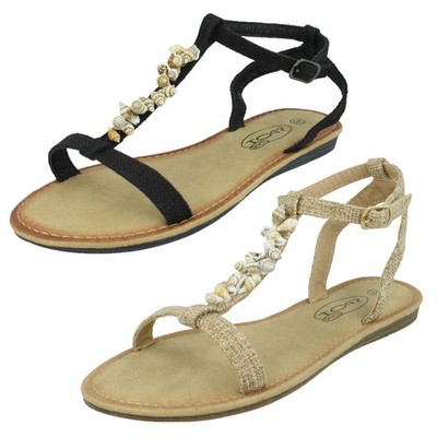 Damen Spot On Knöchelriemen Sandalen