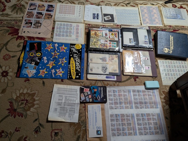 Stamp Collection Vintage With Celebrities, Famous Figures , Very Rare Stamps