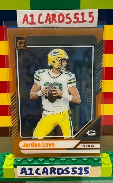Jordan Love - 2024 Panini Clearly Donruss - Orange Parallel 071/199 - Packers