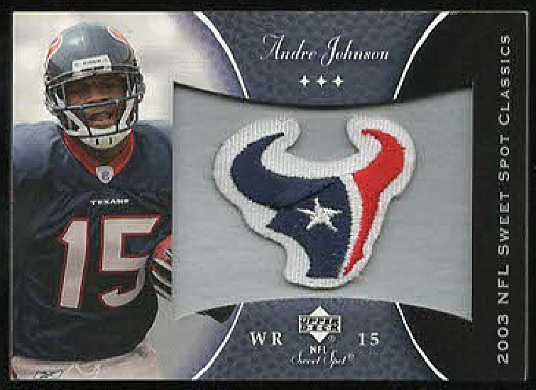 Andre Johnson Upper Deck Sweet Spot Classics Patch Team Logo #PAJ Base
