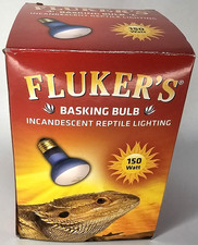 Reptile Lighting, Flukers Incandescent Basking Spotlight Heat Bulb 150 Watt 