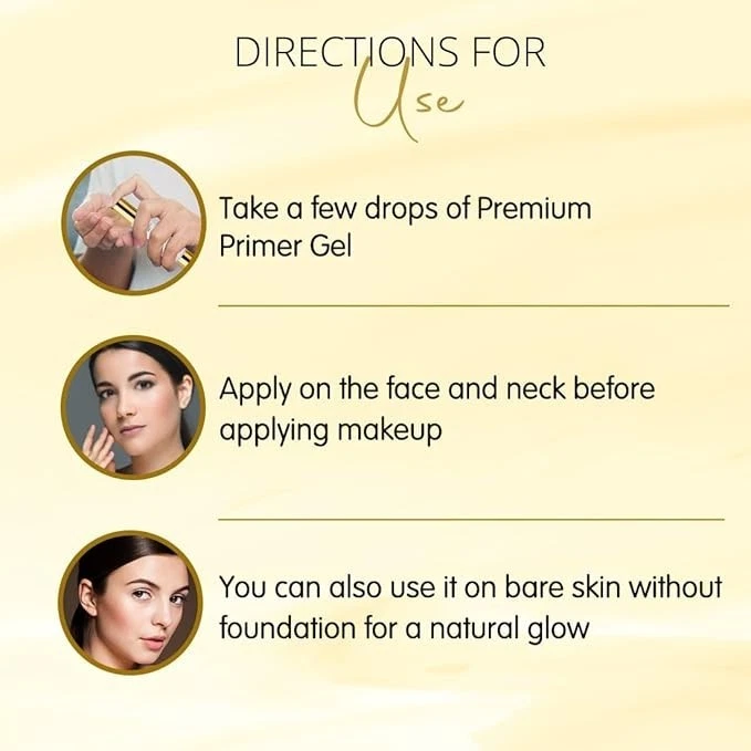 COLORESSENCE Premium Primer Gel for Pre-Makeup Finish | Keeps Skin-Hydration Int - Image 4 of 4