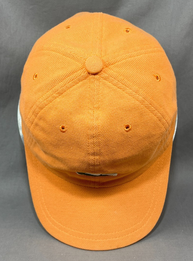Lacoste Strapback Hat Cap Orange Preppy Adjustable Golf Tennis Baseball Dad Mens thumbnail 7