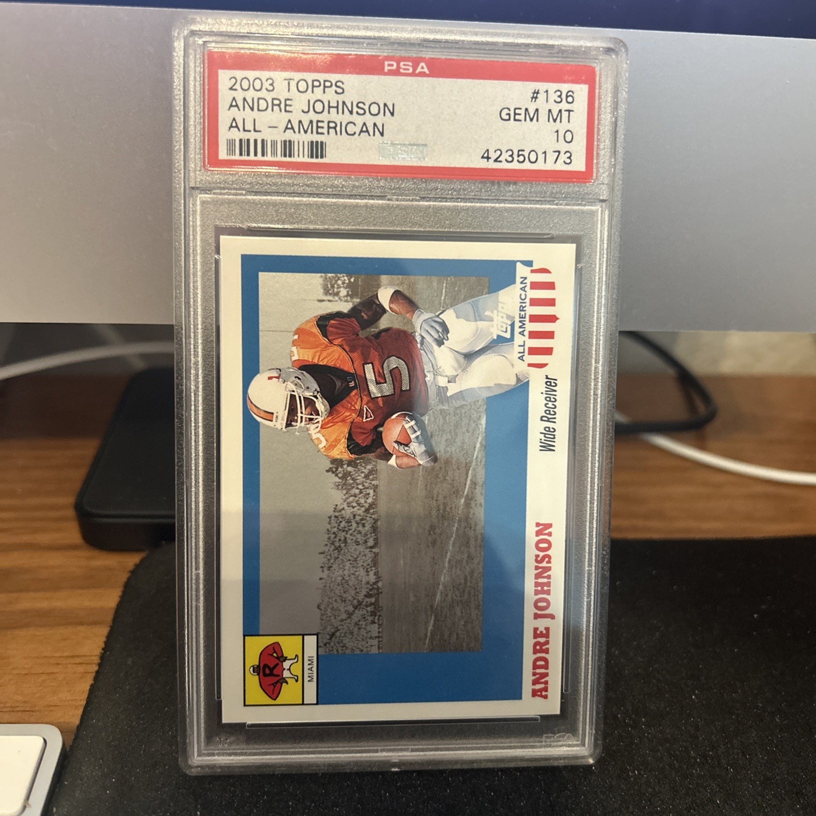 Andre Johnson Topps All-American #136 Base