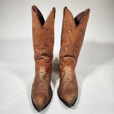 Mens Vintage NOCONA Cowboy Boots Brown Tan Ma...