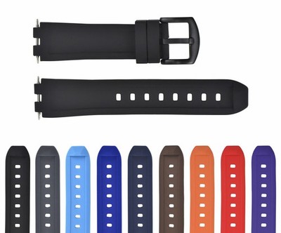 GENUINE REPLACEMENT SILICONE RUBBER DIVER WATCH BAND STRAP FOR PEBBLE STEEL