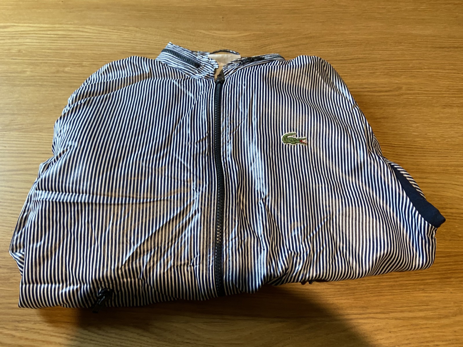 chemise lacoste vintage candy stripe 80s casuals uk medium mega  mint condition image 9