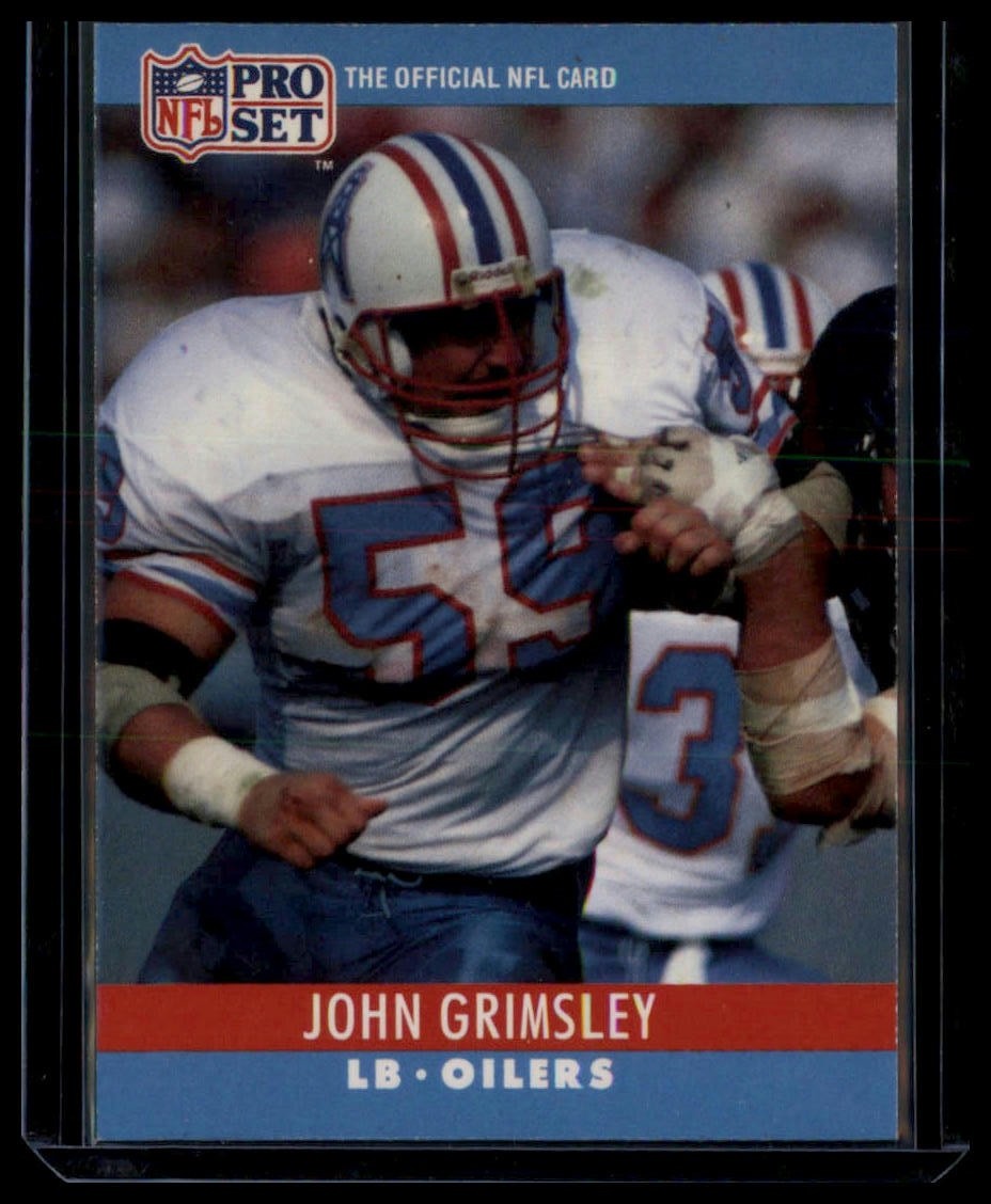 1990 Pro Set #120 John Grimsley
