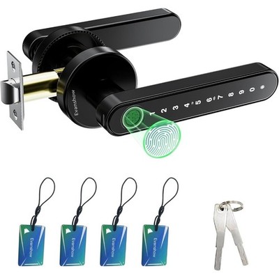 Fingerprint Door Lock Biometric Door Knob w/ Keypad Keyless Entry (Black) NEW/OB