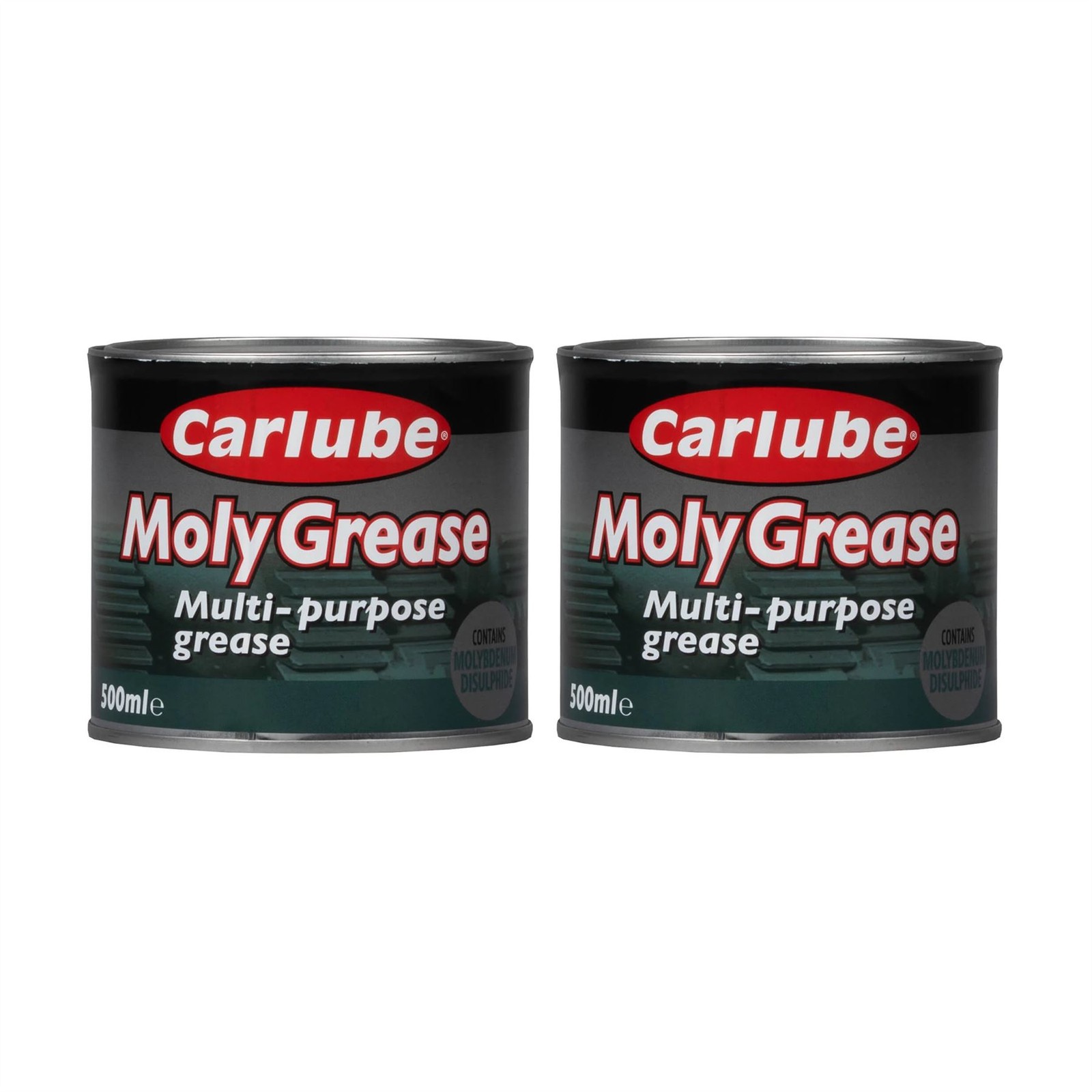Carlube Molybdenum 2 Multi Purpose Moly Grease Protection Lubricant 500g x2